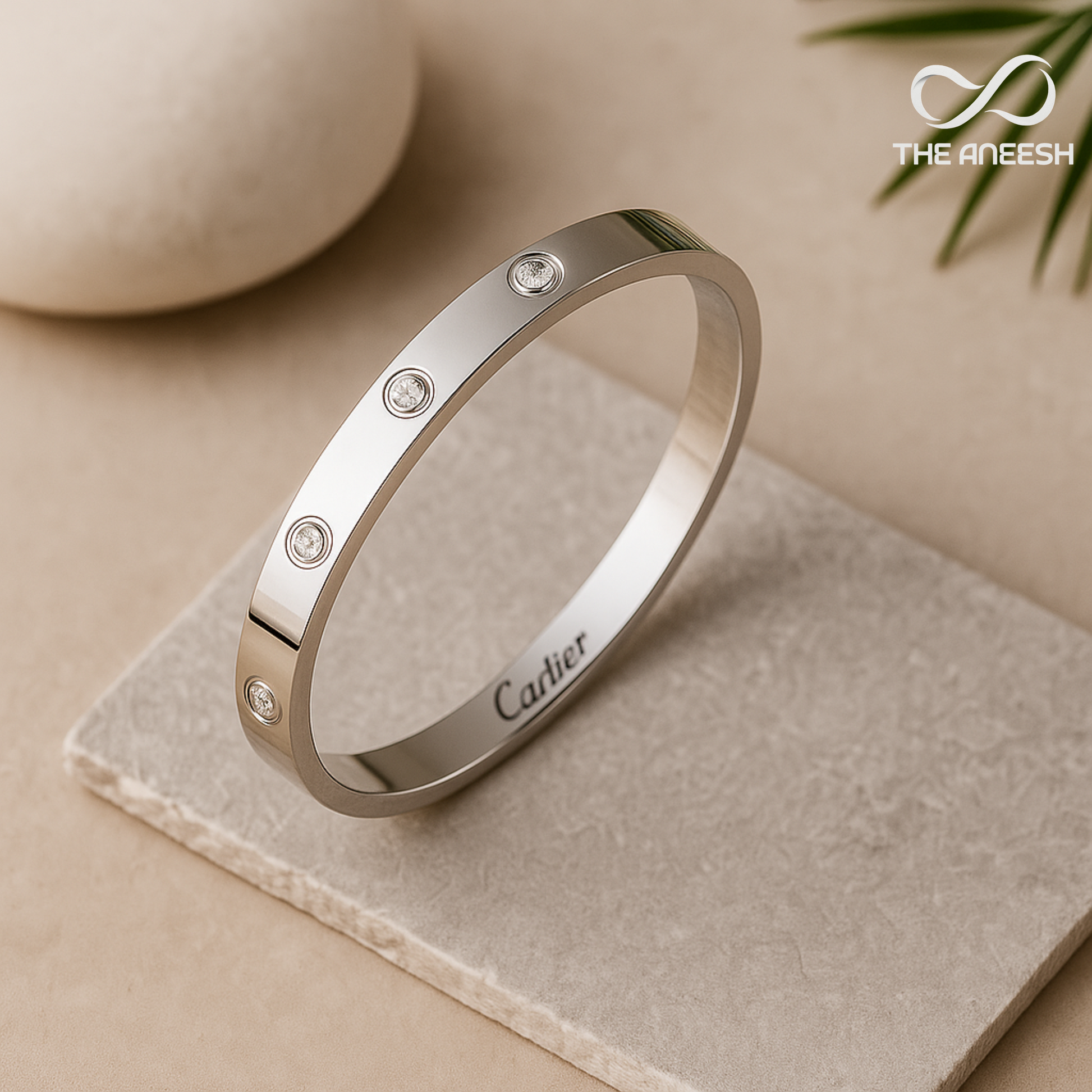 Cartier-Inspired Love Bracelet – Timeless Elegance in Gold & Silver