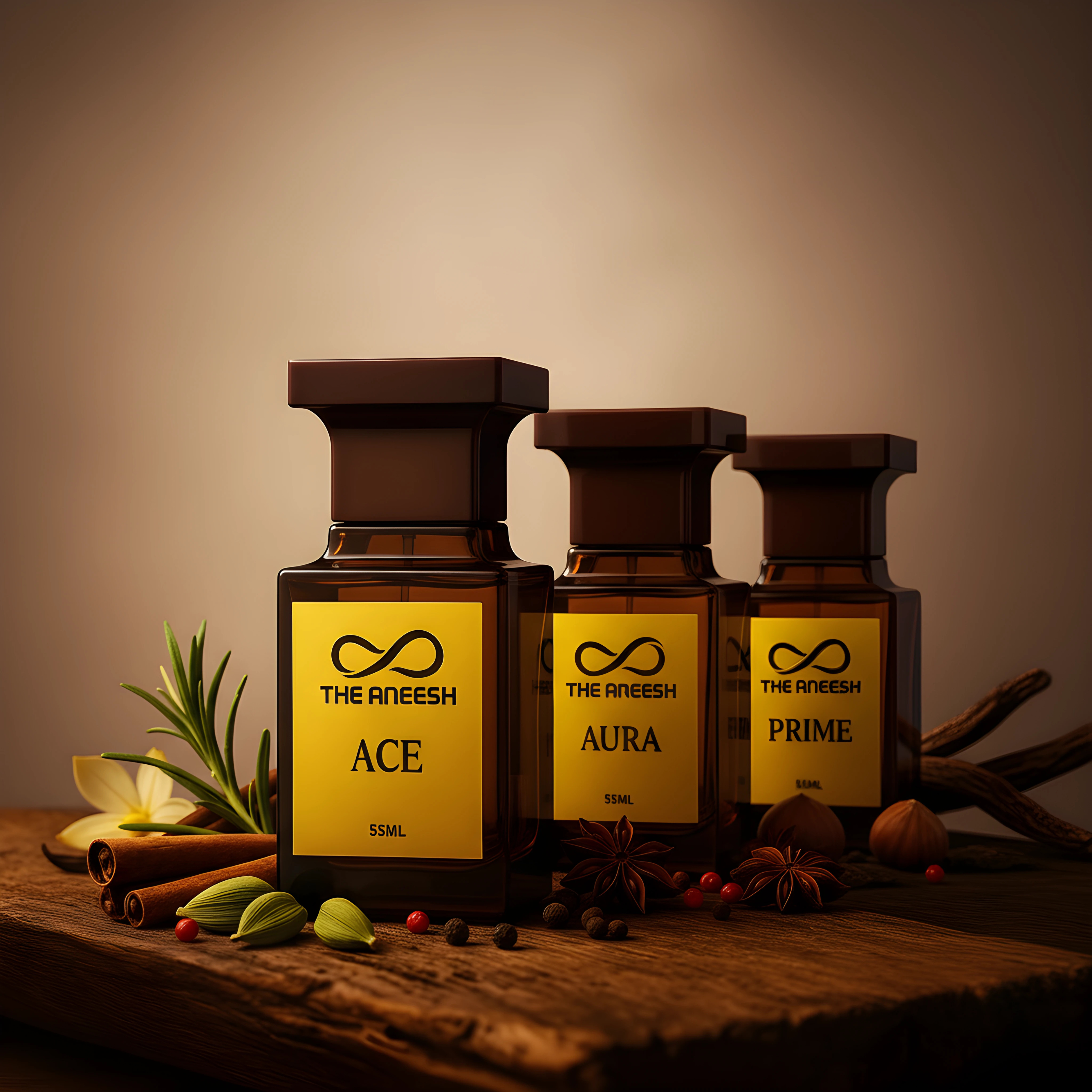 Bundle of 3 Men’s Perfumes – ACE, Prime & Aura (60ml each)