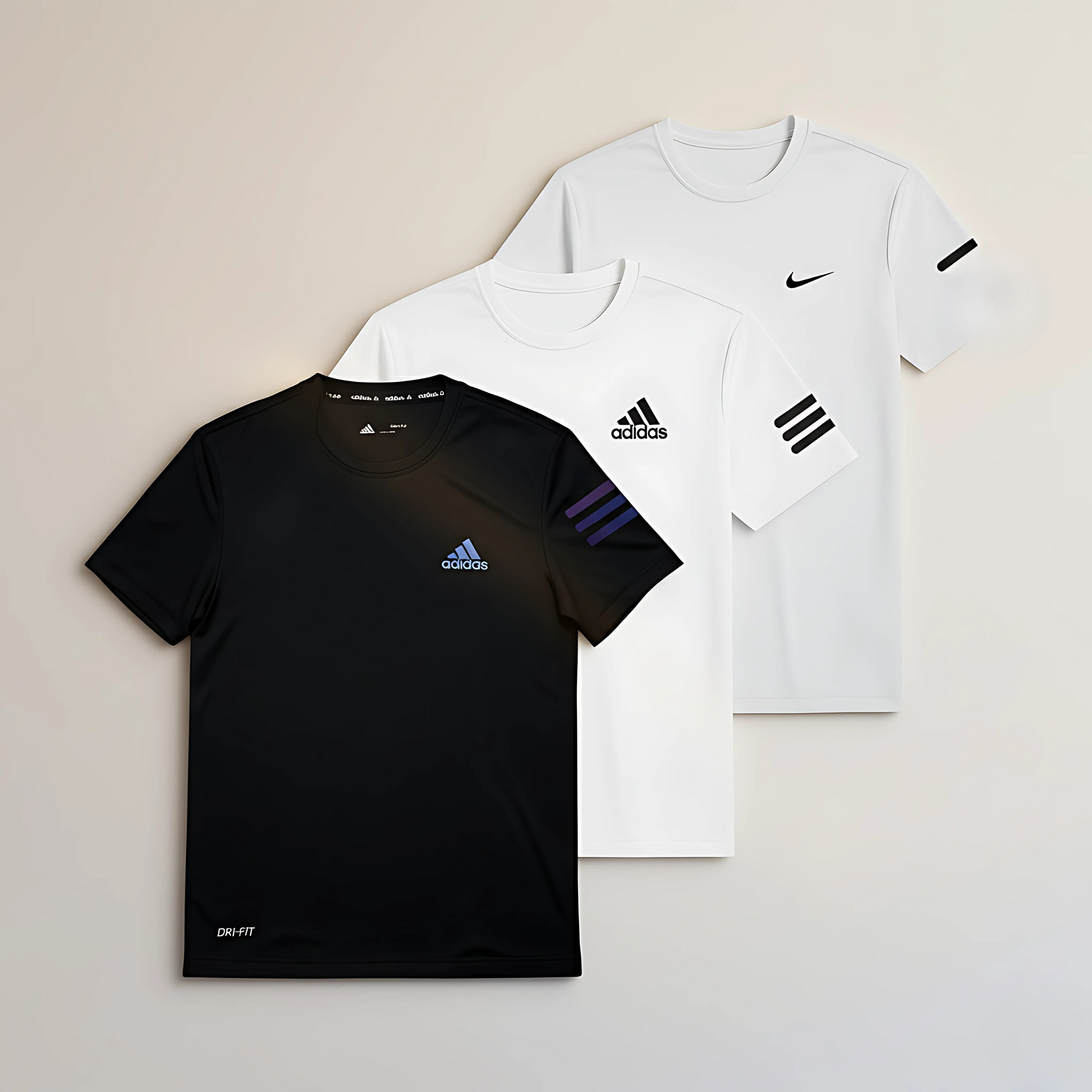 Bundle of 3 Dri-Fit T-Shirts – Nike & Adidas